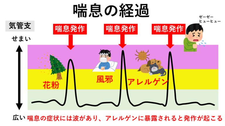 喘息の経過